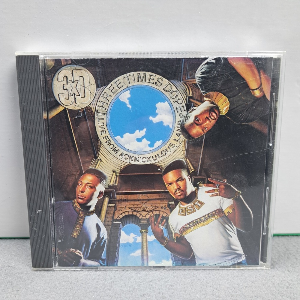 Three Times Dope CD Live From Acknickulous Land Vintage Rap Hip Hop‎ 1990 Arista